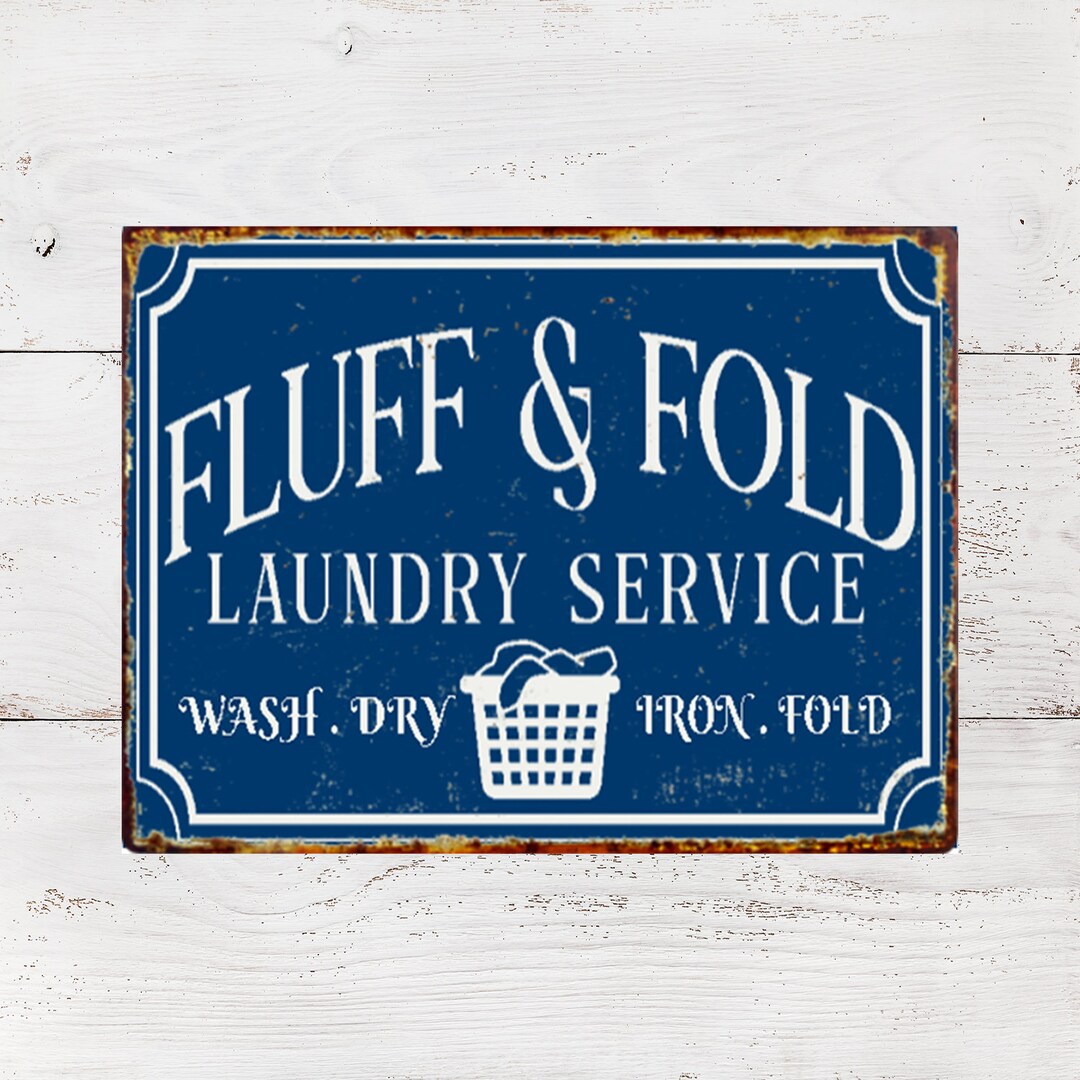 Vintage Laundry Room Metal Wall Decor Sign Plaque Rustic Etsy