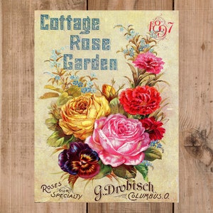 Shabby chic vintage,cottage rose garden, metal sign,Unique Gift