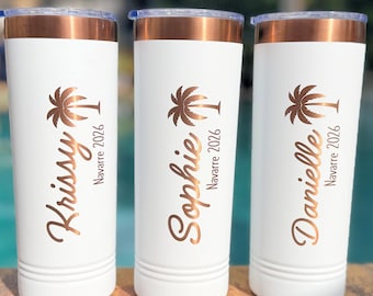 Permanently Engraved Tumbler: Personalized Travel Cup Anniversary  Cruise Beach Sunshine Vacation