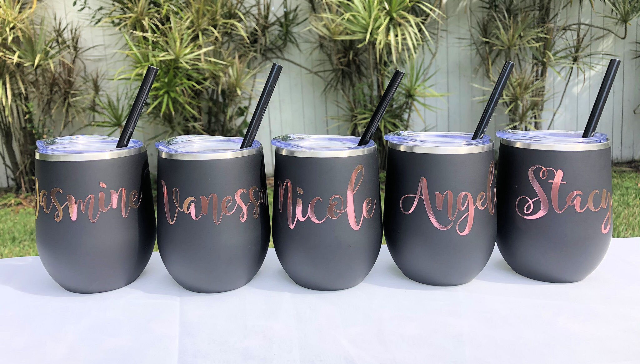 black wine tumbler bulk