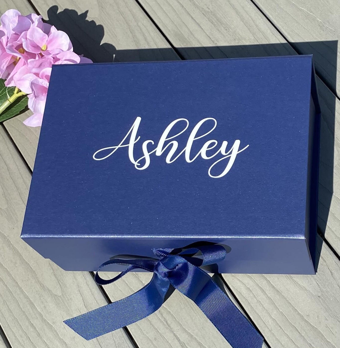 Navy Luxury Proposal Box Bridesmaid Proposal Box Bridesmaid Gift Maid…