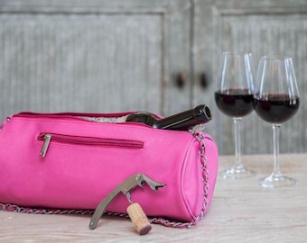 Classy Insulated Wine Purse with Chain Strap - Girls Gone Wine - Sassy Bridal Party Gift