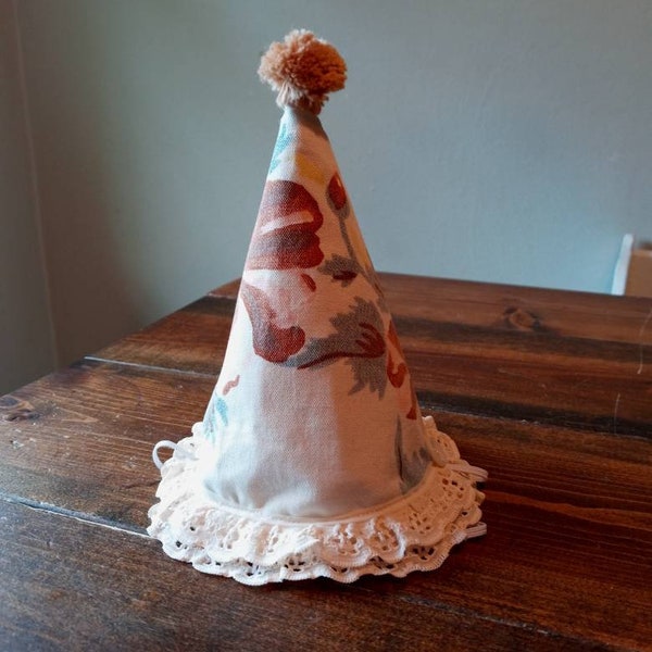 Fabric Birthday Hat Etsy