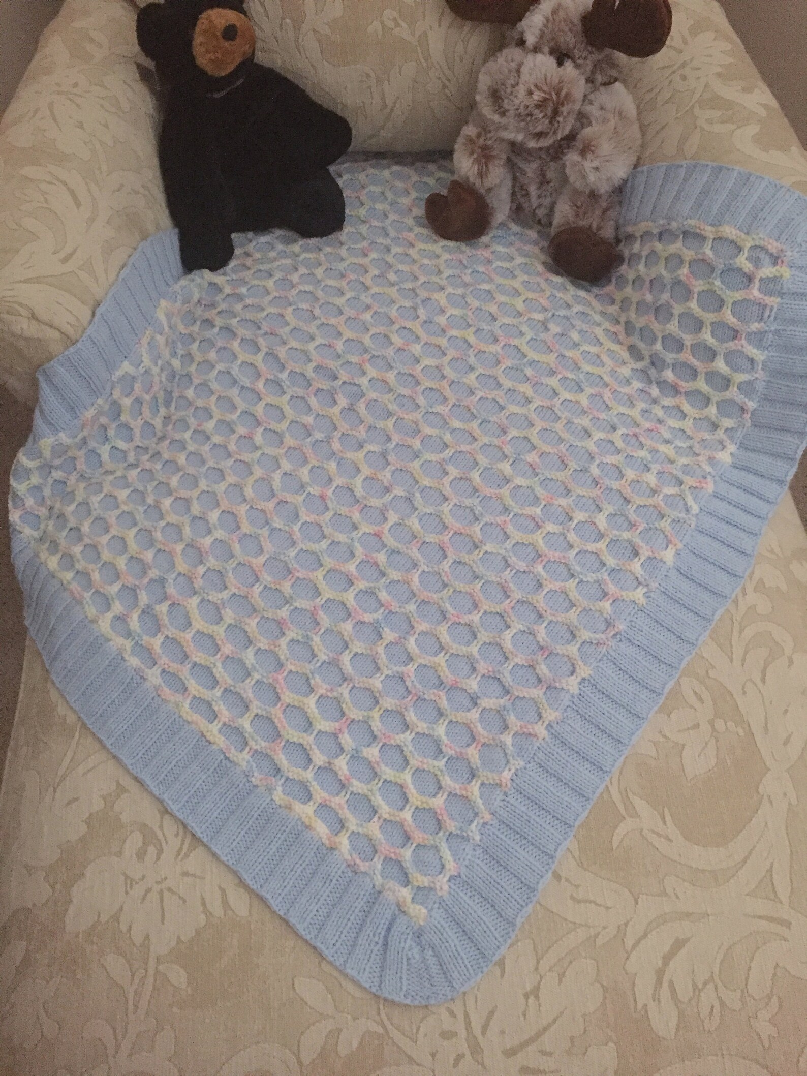 Handmade Blanket Knitted Baby Blanket Soft Yarn Blanket Etsy