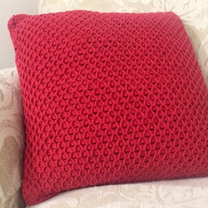 Handmade Crochet Pillow, Handmade Pillow, Custom Pillow, Crochet Pillow, Crochet Throw Pillow, Farmhouse Pillow, Throw Pillow