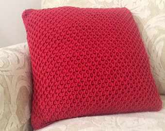 Handmade Crochet Pillow, Handmade Pillow, Custom Pillow, Crochet Pillow, Crochet Throw Pillow, Farmhouse Pillow, Throw Pillow