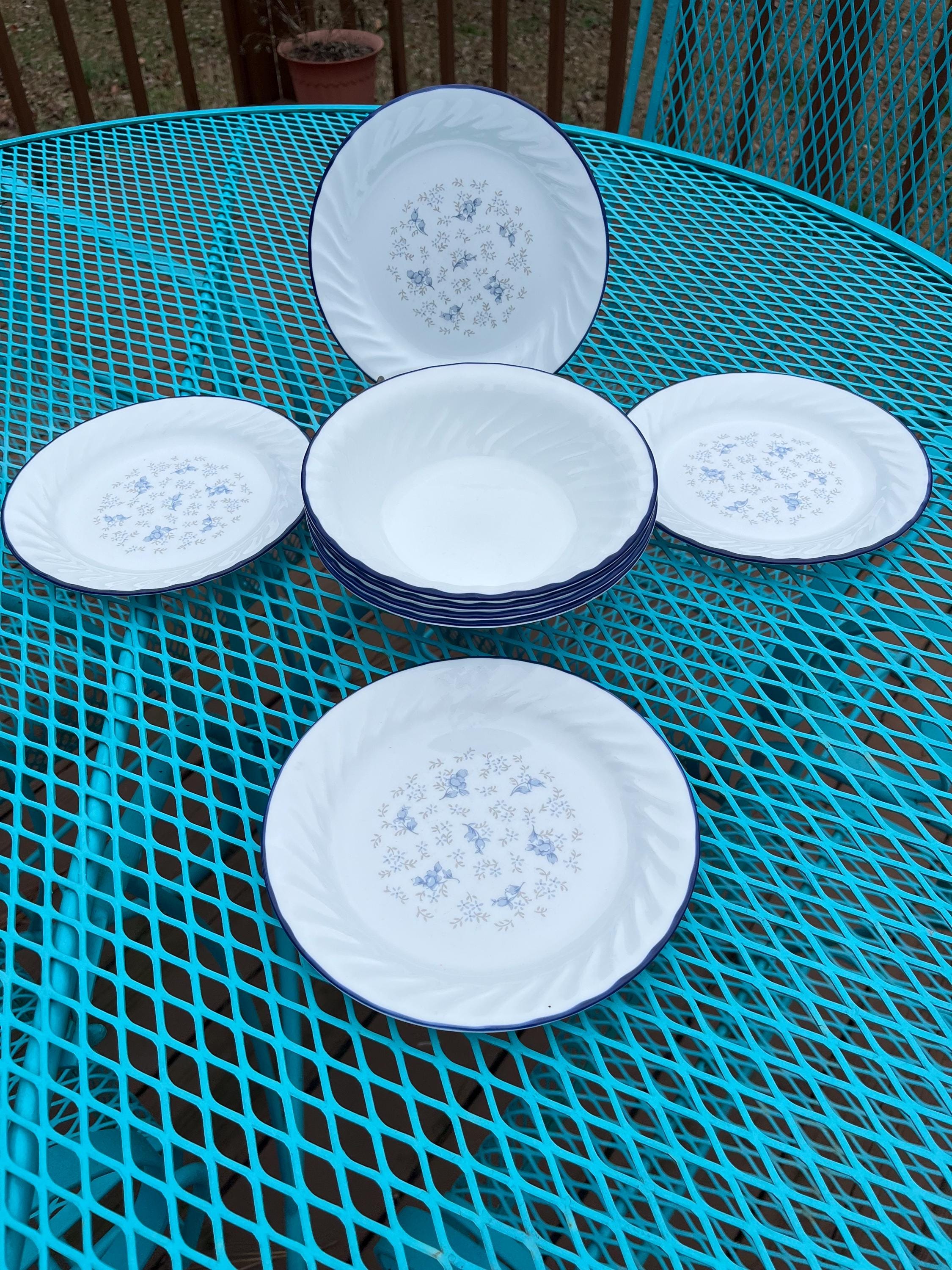 Corelle Blue Fleur Bowls - Etsy