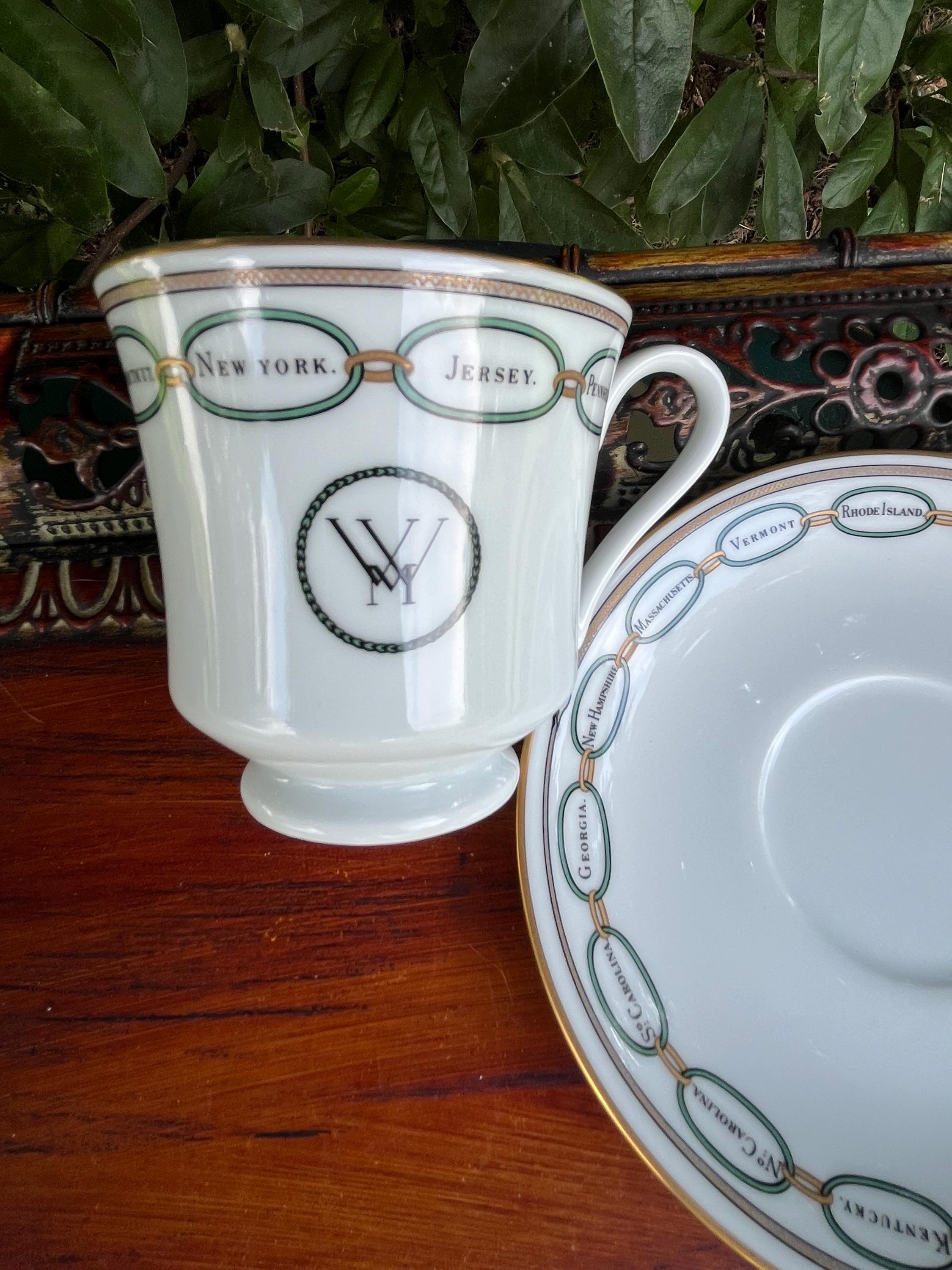 Woodmere China George Washington Cup & Saucer Set