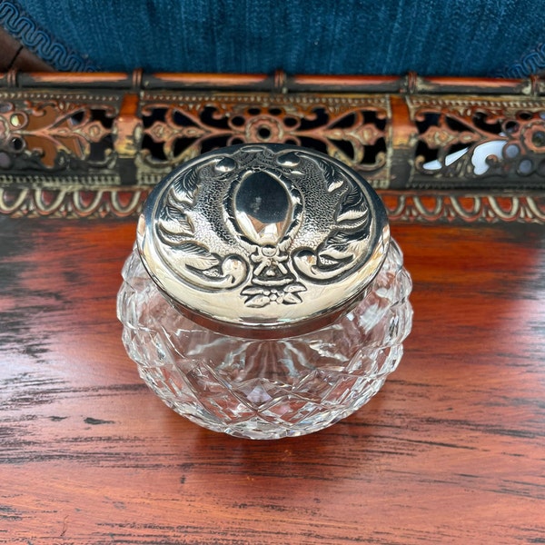 Vanity Powder Jar Etsy