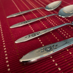 Rose Shadow by Oneida Silver - Community - Stainless - Perfect Vintage Condition - Your Choice - Burnished and Glossy - Flatware