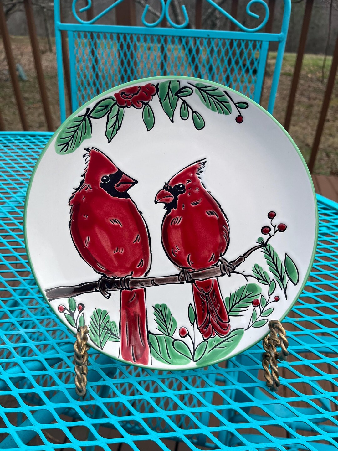 Cracker Barrel Cardinal Plate - 8