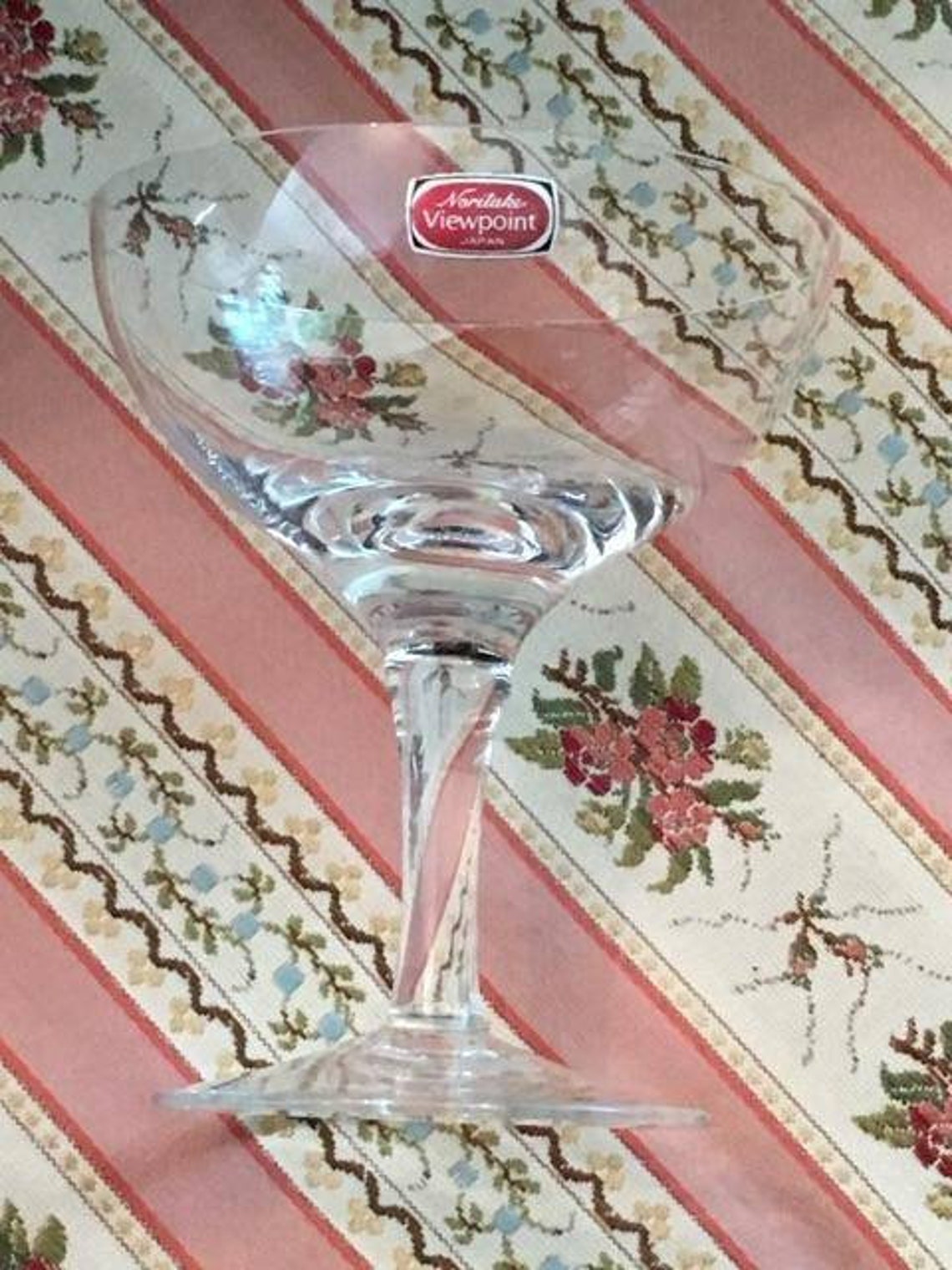 Noritake Japan Crystal Viewpoint Sherbets Champagne Stems Etsy