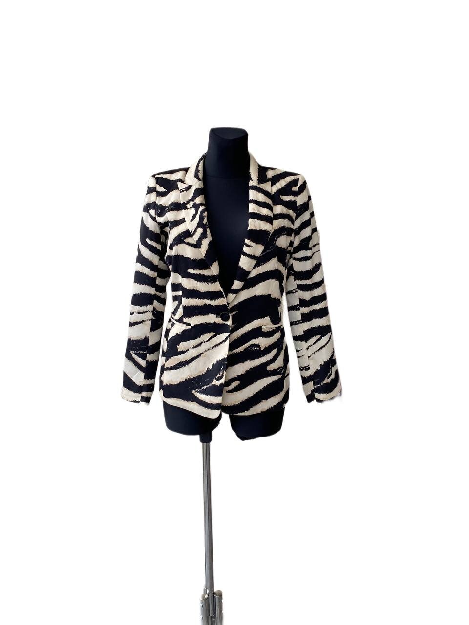 ジャケット Cotton and viscose blazer with animalier print lining Cotton and viscose blazer with animalier print lining | Parallel