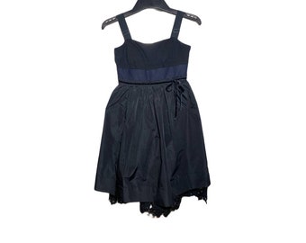 Vestido vintage de mujer negro con BCBG Max Azria azul talla 2 vestido de niña mini vestido de encaje