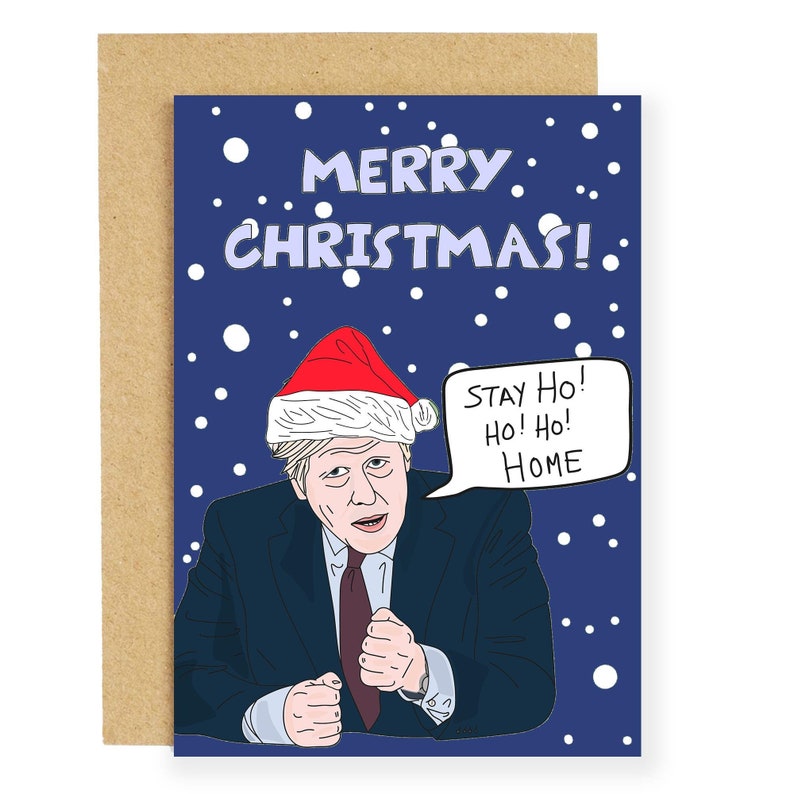 10 x pack funny Christmas cards Boris Johnson Christmas card Etsy