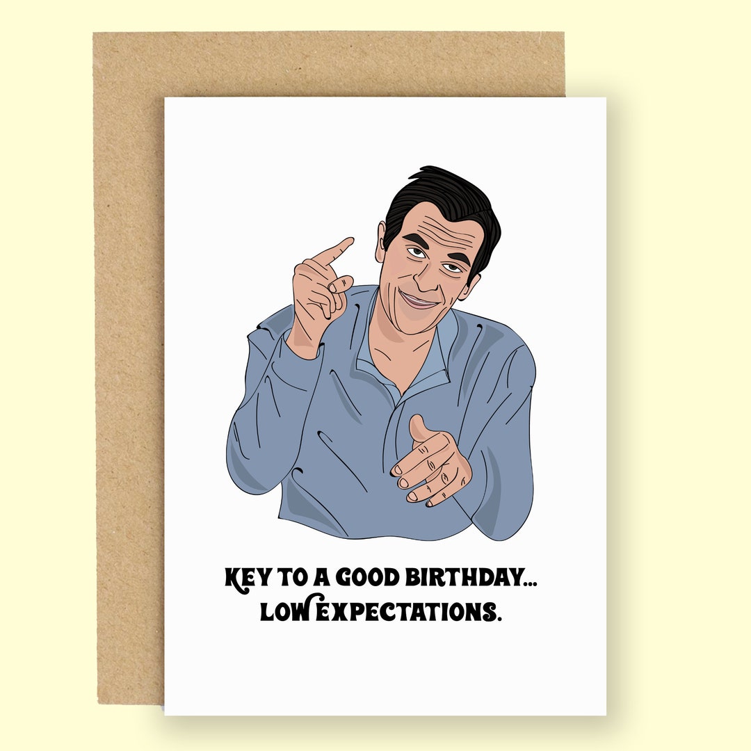 Phil Funny Birthday Card Modern Family Birthday Card Funny - Etsy UK