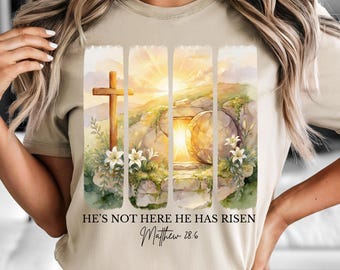 He is Risen PNG,  Sublimation Design (Digital Download)