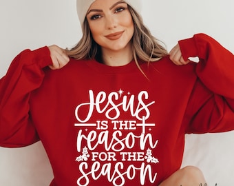 Jesus Is The Reason SVG PNG: Christian Christmas Nativity Cut File (Digital Download)