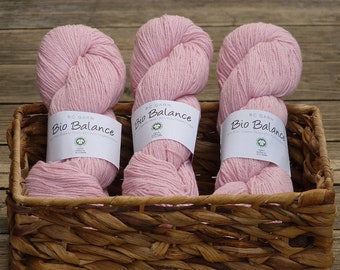 BC Garn Bio Balance Bio-Woll/Baumwollgarn in der Farbe Hellrosa