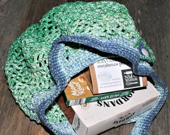 Crochet Market Bag - Cotton - Medium size.