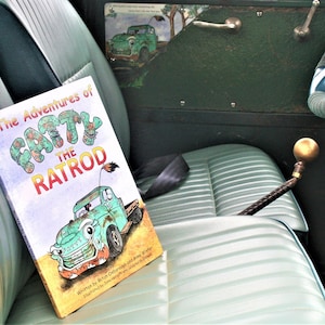 Fatty The Rat Rod de Mitch Oxborough y Anne Winter - Libro infantil autoeditado - Tapa dura - Rat Rod - Hot Rod - Rockabilly