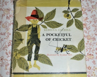 A Pocketful Of Cricket par Rebecca Caudill - Livre pour enfants vintage 1966 - Relié vintage