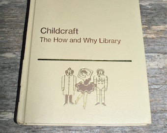 Childcraft - La biblioteca del cómo y el por qué - Volumen 8 - Lo que hace la gente - Tapa dura vintage de 1973