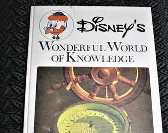 El maravilloso mundo del conocimiento de Disney, Volumen 3, Tapa dura vintage de 1973, Enciclopedia infantil