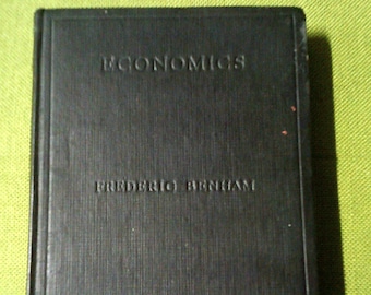 Wirtschaftswissenschaften von Frederic Benham – Ein allgemeines Lehrbuch für Studenten – Dritte Auflage – Vintage-Wirtschaftslehrbuch von 1946 – beliebtes Vintage-Buch