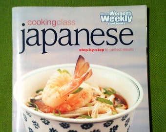 Japanischer Kochkurs - Wöchentliches Kochbuch für Frauen - 2001 Vintage Kochbuch - Taschenbuch
