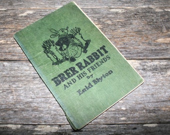 Brer Rabbit and his friends by Enid Blyton - 1960 Old Thatch Serie - Vintage Stoff bezogenes Buch