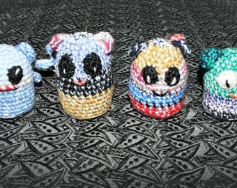 CLEARANCE - Little Scrappy Critters - Crochet Critters - Amigurumi Critters - Small Gift