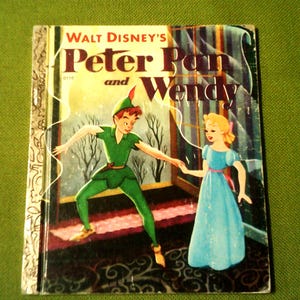 Walt Disney&#39;s Peter Pan And Wendy - Little Golden Books - 1964 Vintage Golden Book - Children&#39;s Books