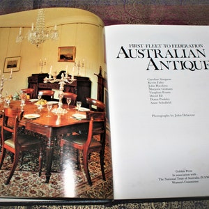 Australian Antiques - First Fleet To Federation - 1977 Vintage Limited Edition Hardcover In Slipcase - Unnumbered Review Copy