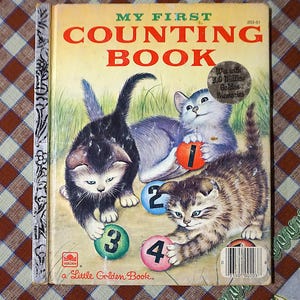 My First Counting Book - A Little Golden Book - 1980&#39;s Vintage Little Golden Book - Pre-Loved Children&#39;s Book - Educational Counting Book