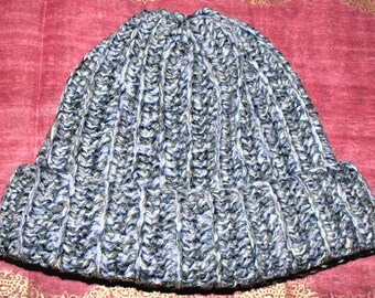 Chunky Warm Beanie - Adult Size - Crochet Beanie - Winter Hat