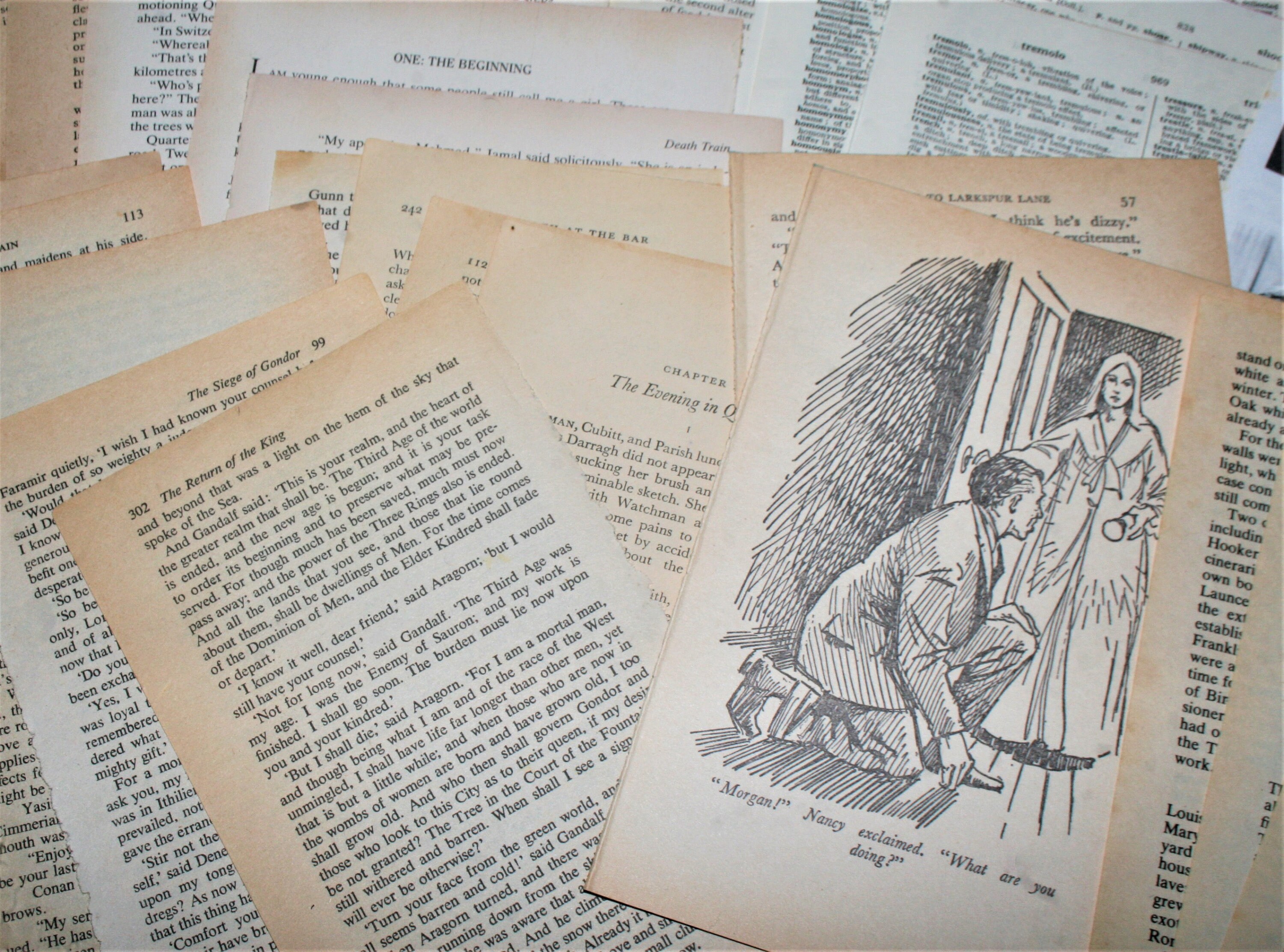 Vintage Book Pages Ephemera Pack 50 Vintage Book Pages | Etsy