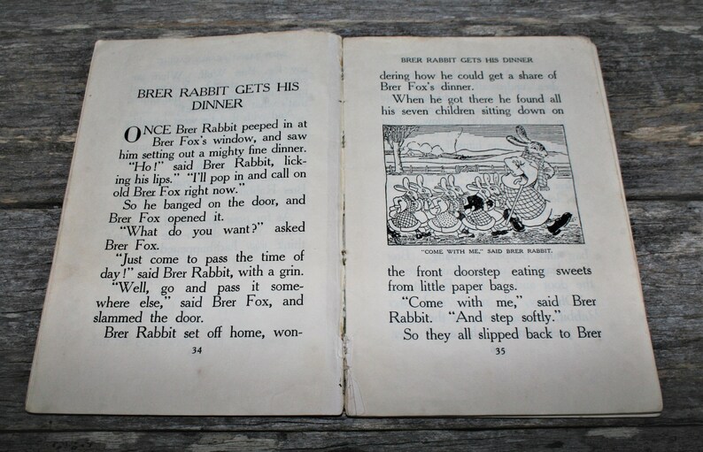 Brer Rabbit and His Friends by Enid Blyton - 1960 Old Thatch Series ...