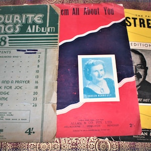 3 Pieces Of Vintage/Antique Sheet Music - 1914, 1925 & 1927 Old Sheet Music - Damaged And Incomplete - Great For Framing Or Craft