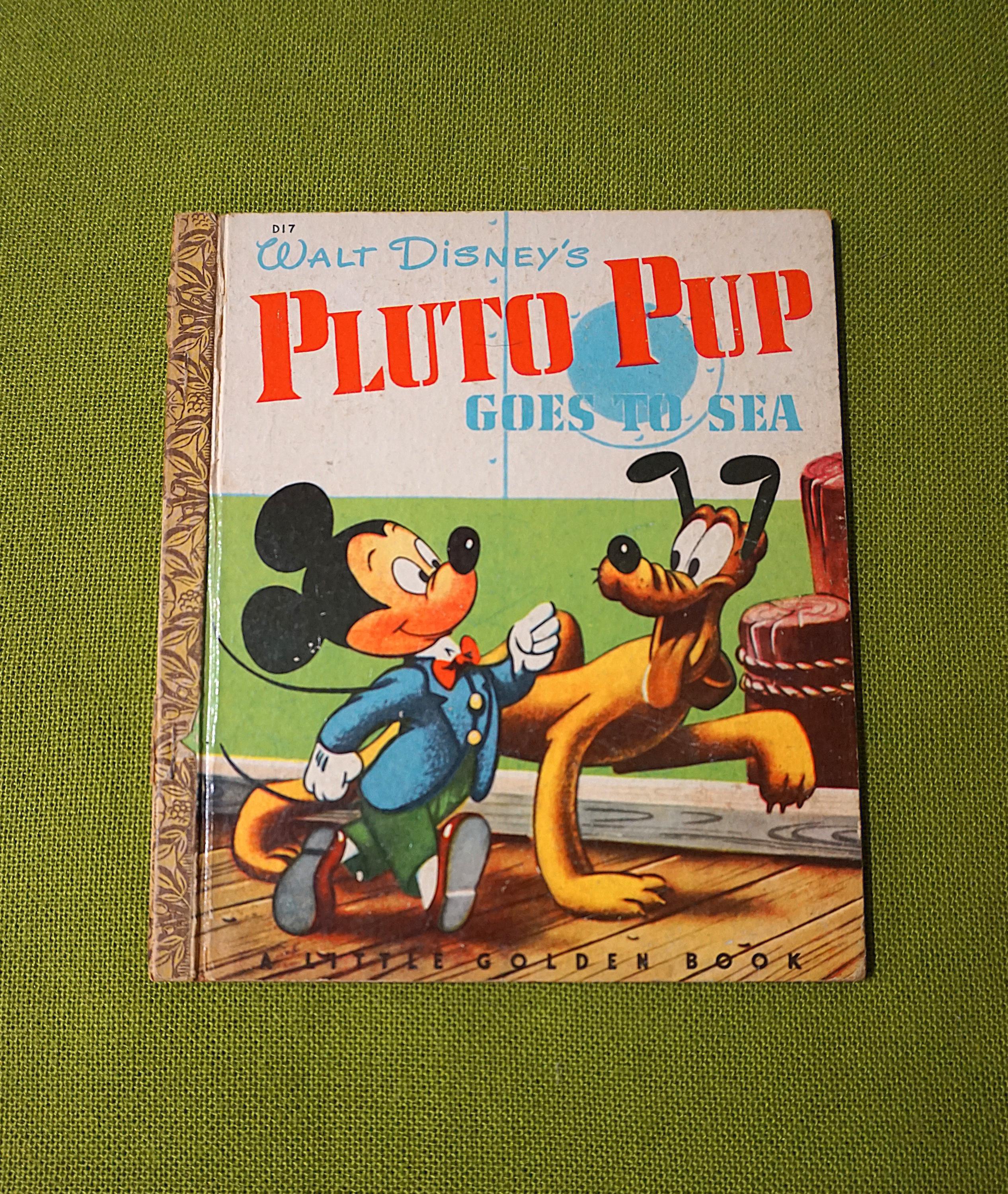 Walt Disney's Pluto Pup Goes to Sea - Little Golden Book - 1950's