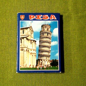 Livre souvenir de Pise - livre souvenir vintage de Pise Italie - mini livre photo historique - 20 mini cartes postales/livre accordéon souvenir