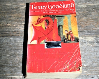 Blood Of the Fold di Terry Goodkind - Book 3 Sword of Truth Series - Pre-Loved Book - 1999 Vintage Paperback