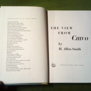 The View From Chivo By H. Allen Smith - 1971 Vintage Hardcover - Pre-Loved Vintage Hardcover Book