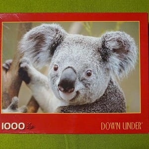Down Under - Koala Bear - 1000 Piece Puzzle 2006 - Vintage Australian Jigsaw Puzzle -  Sure-Lox Puzzle In Original Box - Unopened Unused