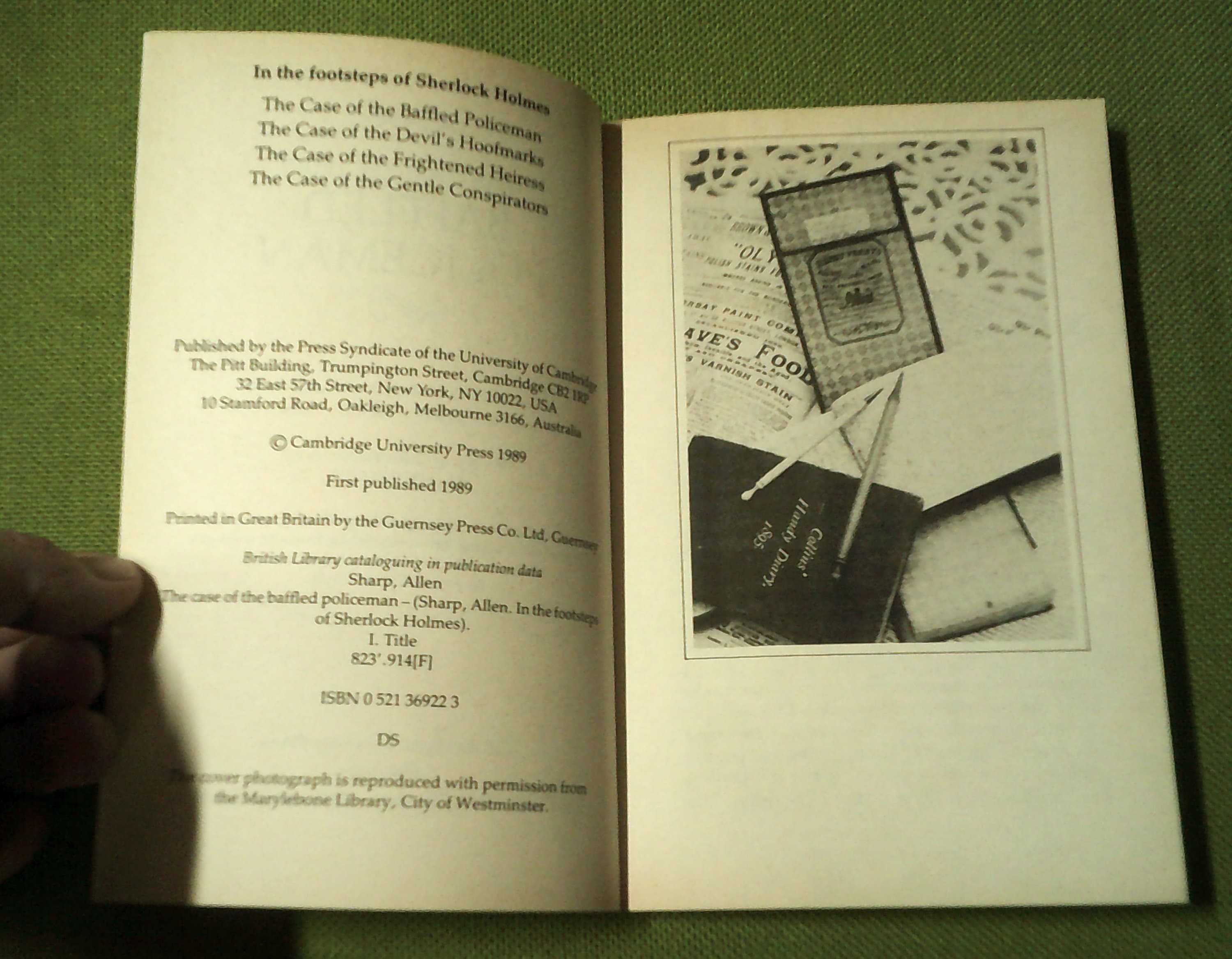 The Case of the Baffled Policeman by Allen Sharp - in the Footsteps of ...