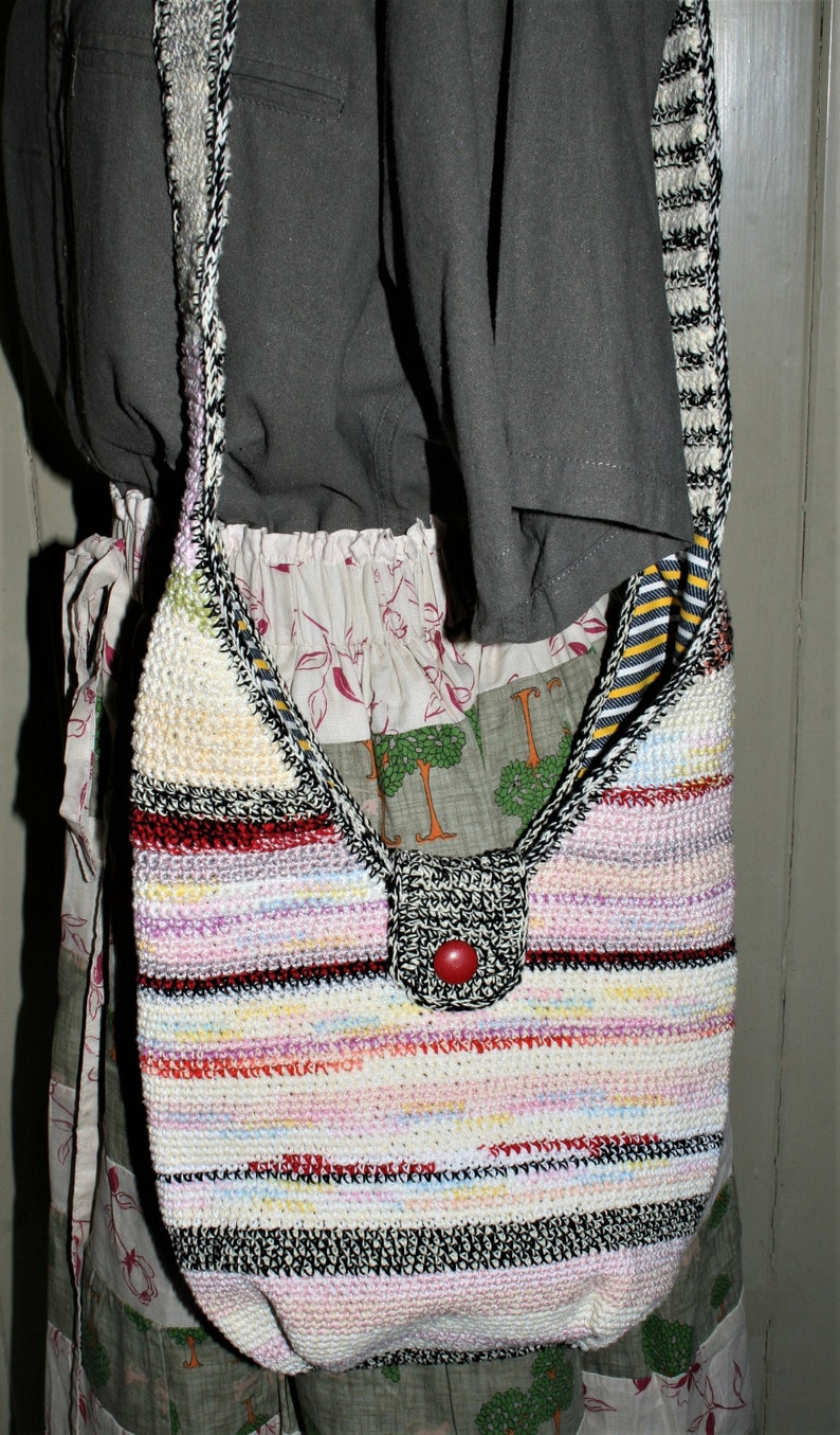 Edina Boho Sling Bag Crochet Hippie Boho Sling Bag Etsy