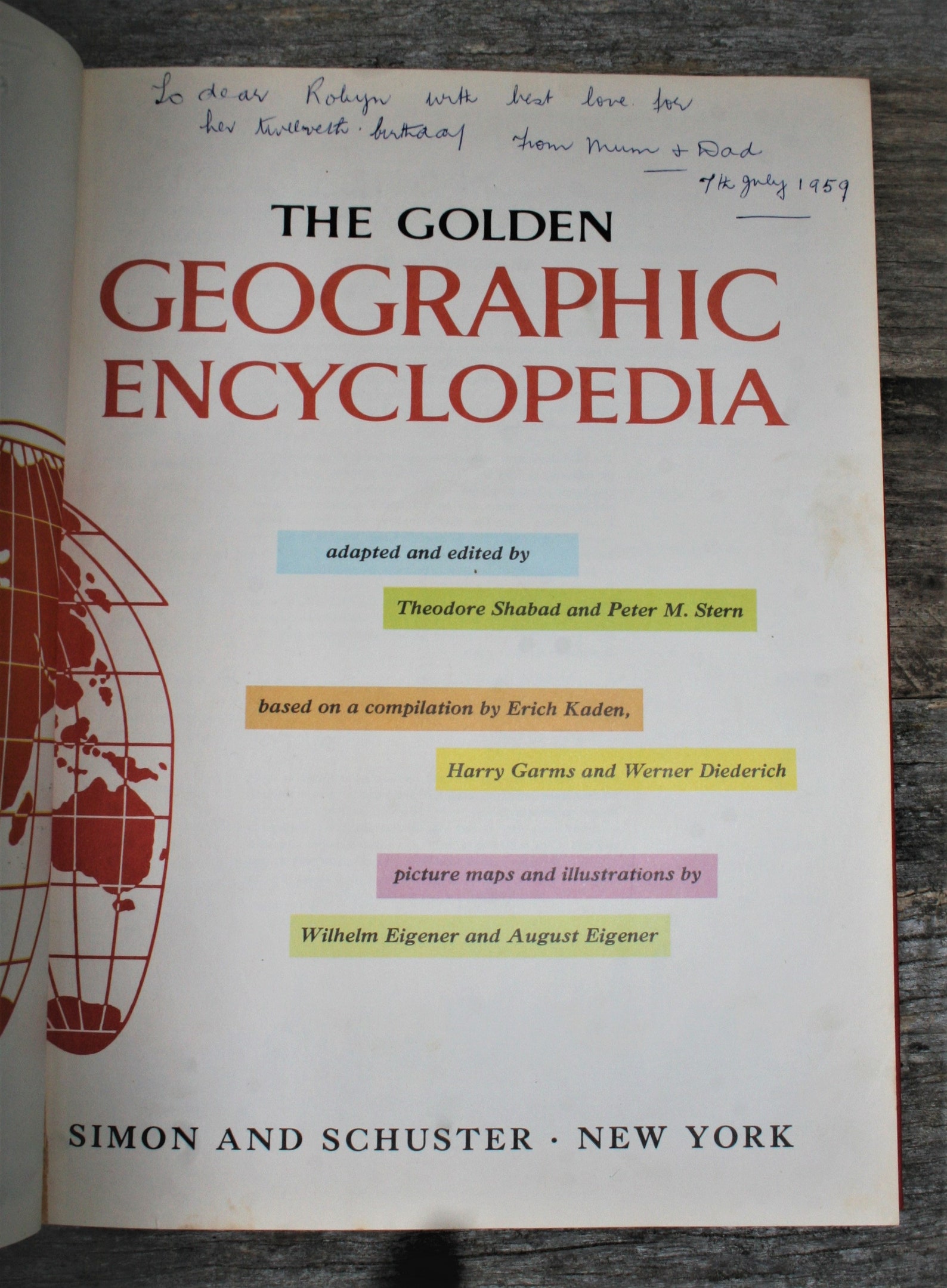 The Golden Geographic Encyclopedia Simon and Schuster 1958 Etsy