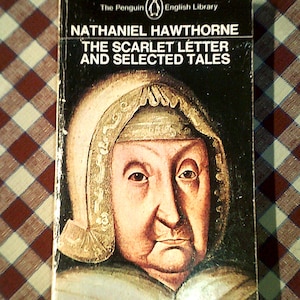 La letra escarlata y cuentos selectos de Nathaniel Hawthorne - Libro de bolsillo vintage de 1984 - Usado - The Penguin English Library