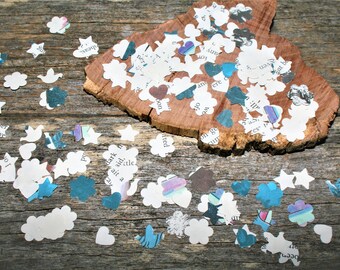 Children's Book Recycled Book Confetti - Vintage Children's Book Mixed Shape Confetti - Upcycled - Tiny Table Confetti - Pack of 500