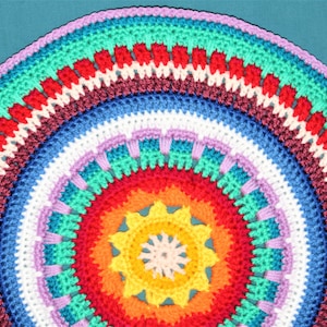 MUSTER - Sunburst Mandala - Häkelanleitung PDF - Einfache Häkelanleitung